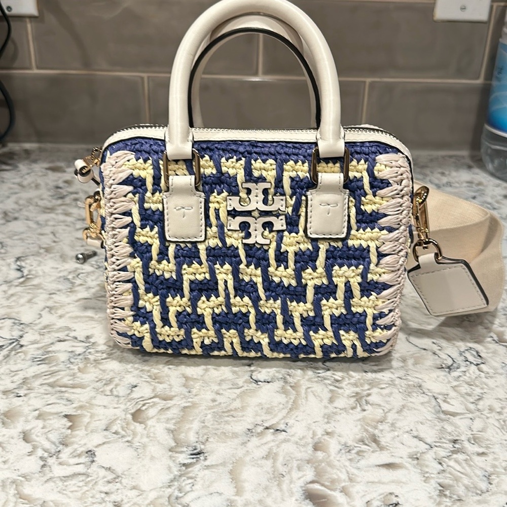 Tory Burch Thea Straw Mini Bag